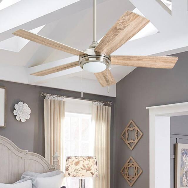 Honeywell Ventnor Brushed Nickel Integrated LED Ceiling Fan On Sale Overstock 25738844